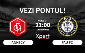 Annecy vs Pau Ponturi Ligue 2 01.11.24