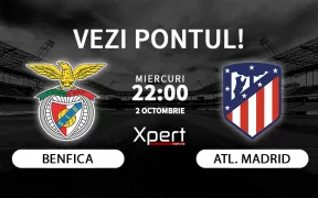 Benfica vs Atletico Madrid Ponturi Champions League 02.10.24