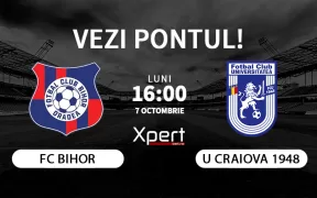 Bihor vs U Craiova 1948 Ponturi Liga 2 07.10.2024