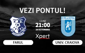 Farul vs Universitatea Craiova Ponturi Superliga 28.10.24