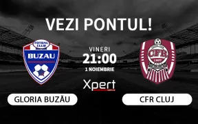 Gloria Buzau vs CFR Cluj Ponturi Superliga 01.11.24
