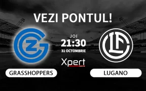 Grasshoppers vs Lugano Ponturi Elvetia 31.10.24