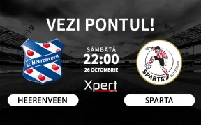 Heerenveen vs Sparta Ponturi Olanda 26.10.24