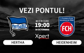 Hertha vs Heidenheim Ponturi DFB Pokal 30.10.24