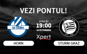 Horn vs Sturm Graz Ponturi Austria 18.10.24