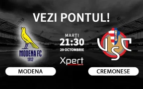 Modena vs Cremonese Ponturi Serie B 29.10.24