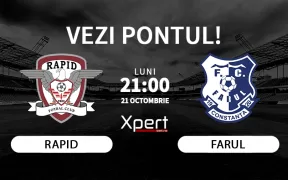 Rapid vs Farul Ponturi Superliga 21.10.24