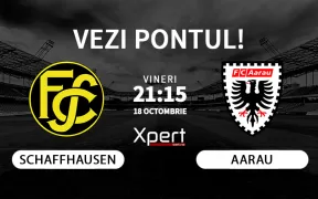Schaffhausen vs Aarau Ponturi Elvetia 18.10.24