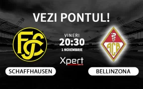 Schaffhausen vs Bellinzona Ponturi Elvetia 01.11.24