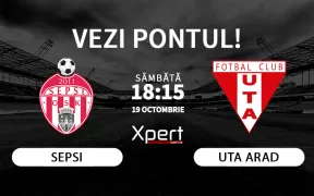 Sepsi vs UTA Arad Ponturi Superliga 19.10.24