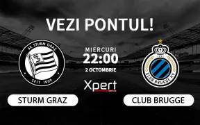 Sturm Graz vs Club Brugge Ponturi Champions League 02.10.24