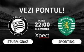 Sturm Graz vs Sporting Ponturi Champions League 22.10.2024