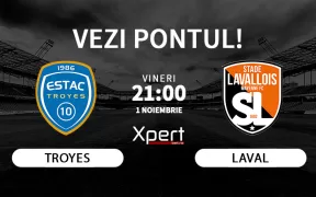 Troyes vs Laval Ponturi Ligue 2 01.11.24