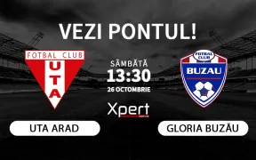 UTA Arad vs Gloria Buzau Ponturi Superliga 26.10.24