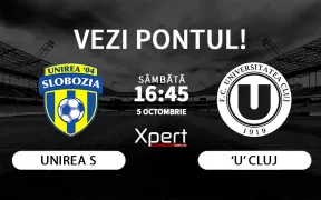 Unirea Slobozia vs U Cluj Ponturi Superliga 05.10.24