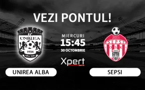 Unirea Alba-Iulia vs Sepsi Ponturi Cupa Romaniei 30.10.24