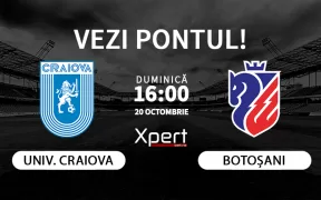 Universitatea Craiova vs Botosani Ponturi Superliga 20.10.24
