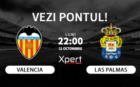 Valencia vs Las Palmas Ponturi La Liga 21.10.2024