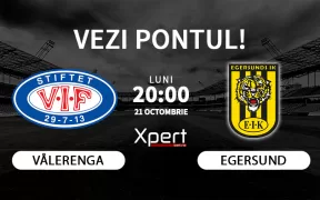 Valerenga vs Egersund Ponturi Norvegia 21.10.24