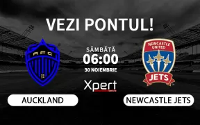 Auckland vs Newcastle Jets Ponturi Australia 30.11.24