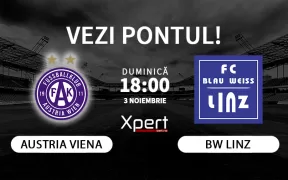 Austria Viena vs BW Linz Ponturi Austria 03.11.24