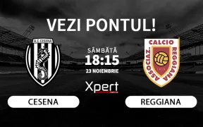 Cesena vs Reggiana Ponturi Serie B 23.11.24