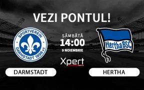 Darmstadt vs Hertha Ponturi Bundesliga 2 09.11.24