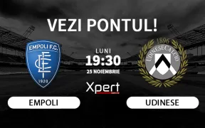 Empoli vs Udinese Ponturi Serie A 25.11.2024