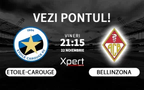 Etoile-Carouge vs Bellinzona Ponturi Elvetia 22.11.24