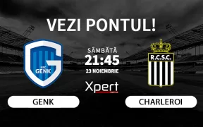 Genk vs Charleroi Ponturi Belgia 23.11.24