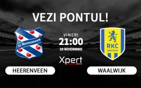 Heerenveen vs Waalwijk Ponturi Eredivisie 29.11.24