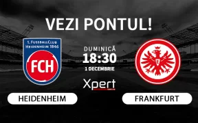 Heidenheim vs Frankfurt Ponturi Bundesliga 01.12.24