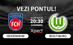 Heidenheim vs Wolfsburg Ponturi Bundesliga 10.11.24