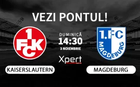 Kaiserslautern vs Magdeburg Ponturi Bundesliga 2 03.11.24