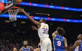 Phoenix Suns Înving Philadelphia 76ers într-un Final Spectaculos cu Kevin Durant în Prim-Plan