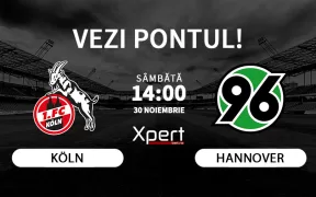 Koln vs Hannover Ponturi Bundesliga 2 30.11.24