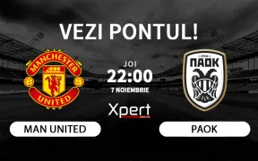 Manchester United vs PAOK Ponturi Europa League 07.11.2024