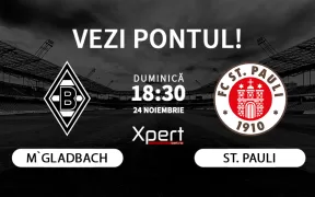 Monchengladbach vs St Pauli Ponturi Bundesliga 24.11.24