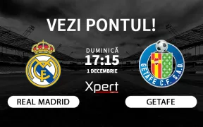 Real Madrid vs Getafe Ponturi LaLiga 01.12.24