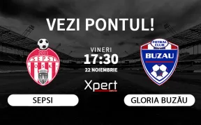 Sepsi vs Gloria Buzau Ponturi Superliga 22.11.24