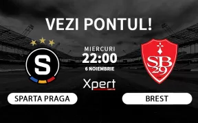 Sparta Praga vs Brest Ponturi Champions League 06.11.24