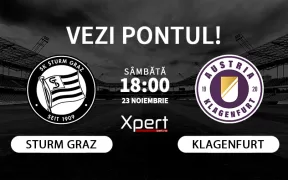 Sturm Graz vs Klagenfurt Ponturi Austria 23.11.24