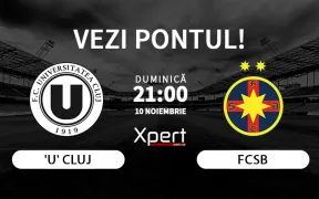 U Cluj vs FCSB Ponturi Superliga 10.11.24