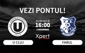 U Cluj vs Farul Ponturi Superliga 03.11.24