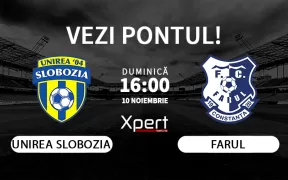 Unirea Slobozia vs Farul Ponturi Superliga 10.11.24