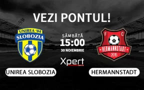 Unirea Slobozia vs Hermannstadt Ponturi Superliga 30.11.24