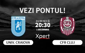 Universitatea Craiova vs CFR Cluj Ponturi Superliga 01.12.24
