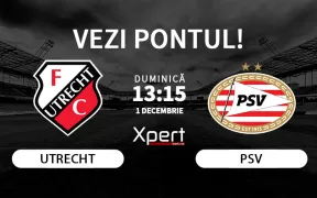Utrecht vs PSV Ponturi Eredivisie 01.12.24