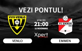 Venlo vs Emmen Ponturi Olanda 22.11.24