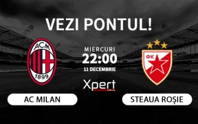 AC Milan vs Steaua Rosie Ponturi Champions League 11.12.24